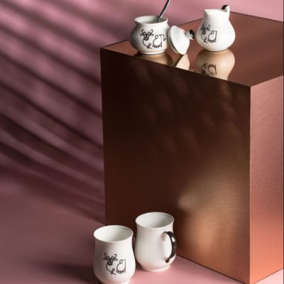 Doodh Mugs & Sugar Pot - Creamer